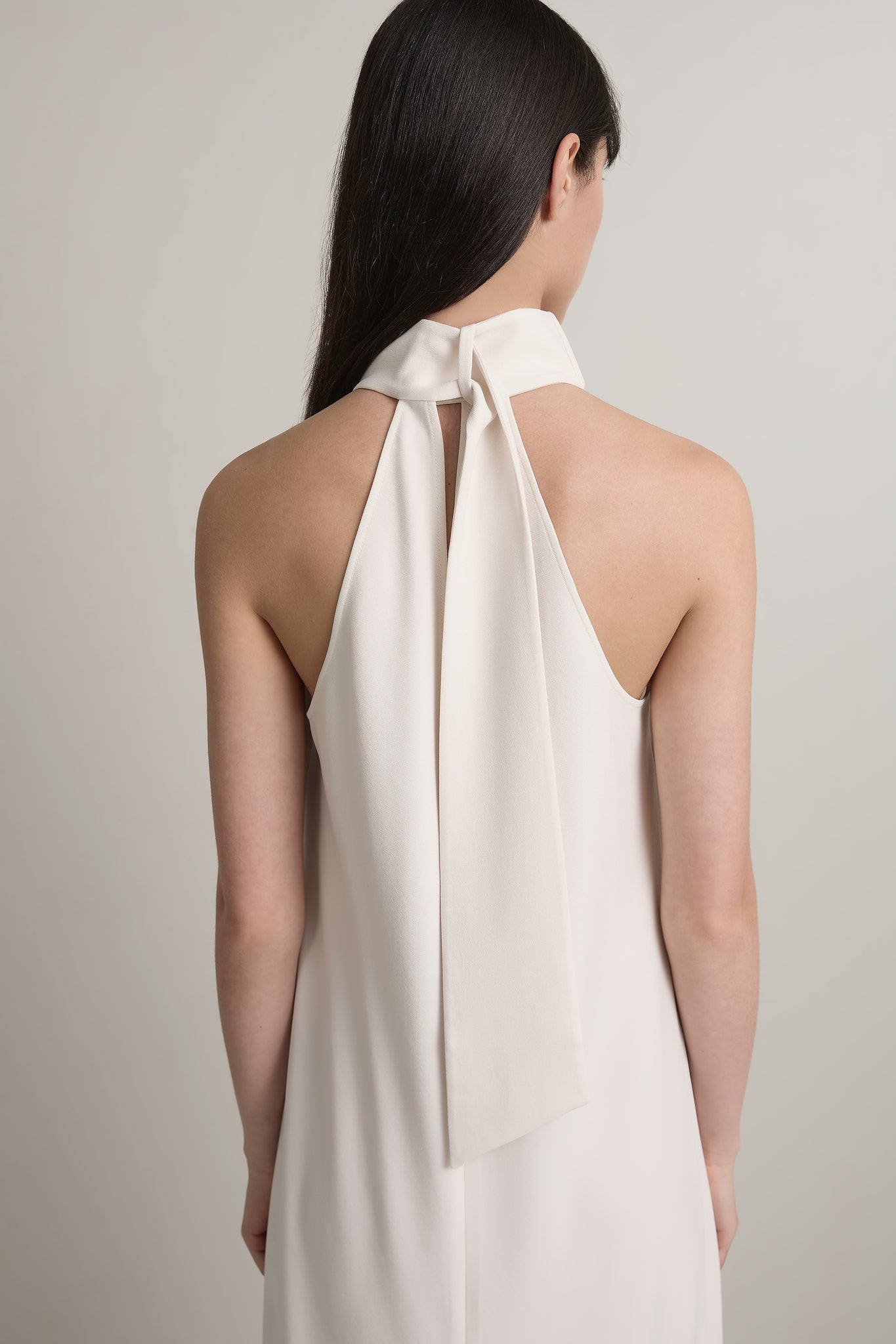 A Emery Elsie Dress in Oyster - styled look