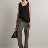A Emery Emlyn Tank in Black - side view