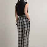 A Emery Goddard Sheer Pant in Black And White Check - outfit inspiration