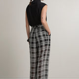 A Emery Goddard Sheer Pant in Black And White Check - outfit inspiration