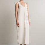 A Emery Jane Dress in Oyster - detail view