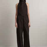 A Emery Lore Pant in Bistre - detail view