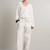 A Emery Lore Pant in Chalk - side view