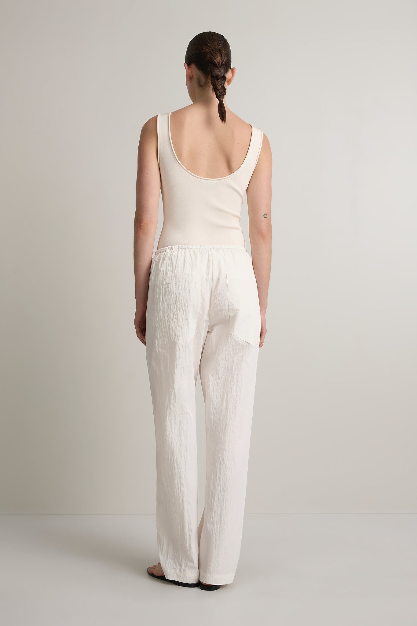 A Emery Lore Pant in Chalk - styled look