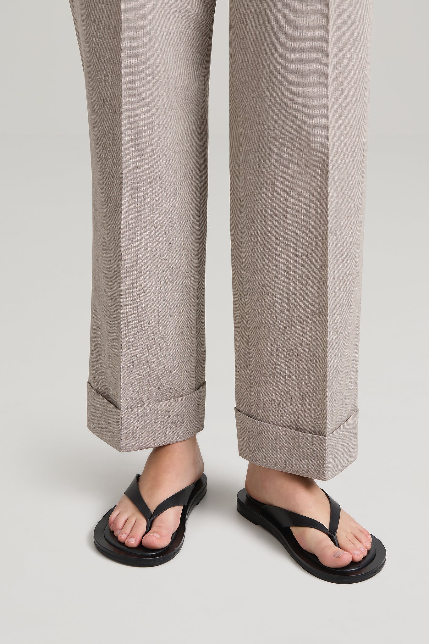 A Emery Marcelle Sandal in Black - detail view