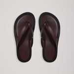 A Emery Marcelle Sandal in Claret - side view