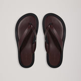 A Emery Marcelle Sandal in Claret - side view
