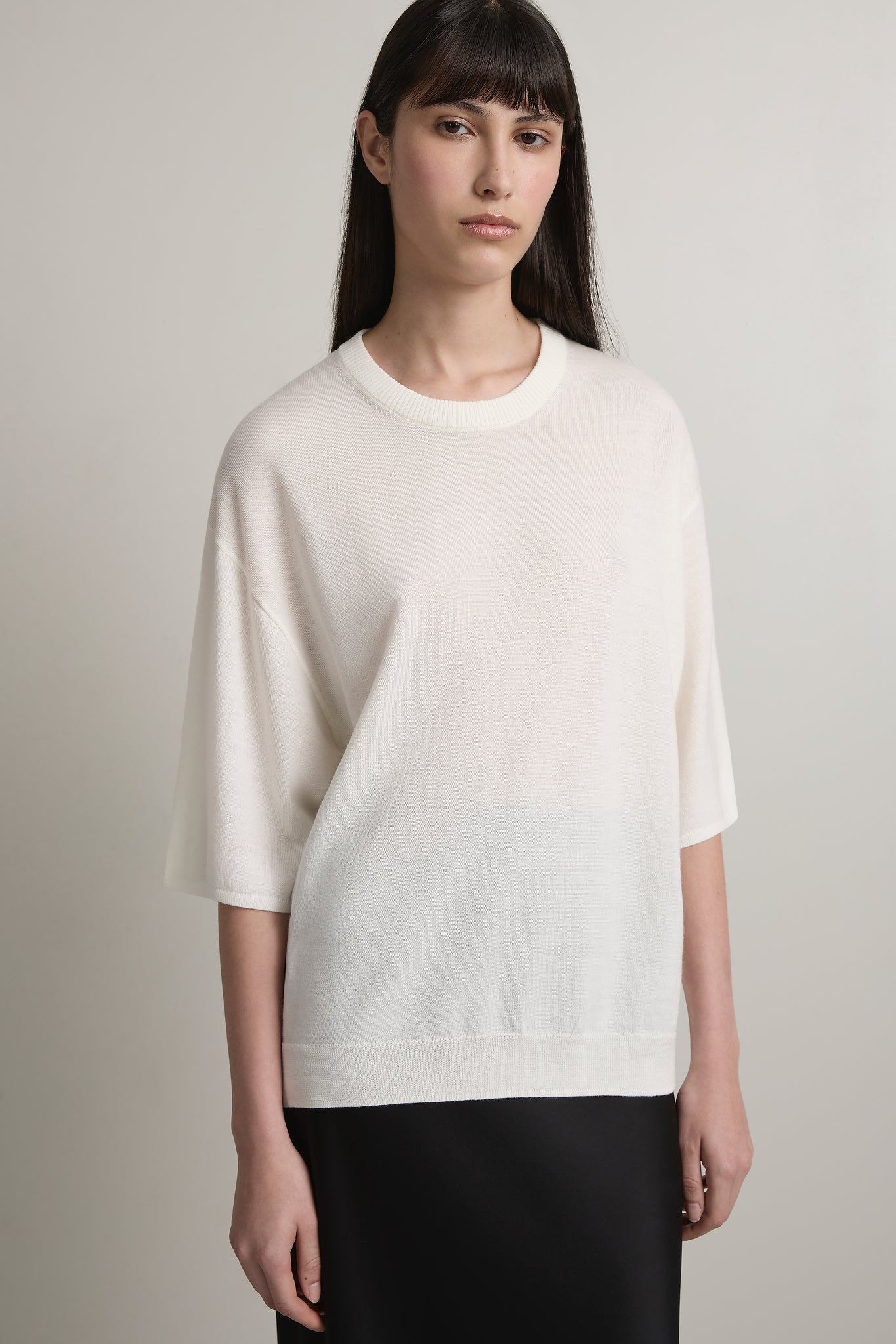 A Emery Natalis Tee in Parchment - detail view