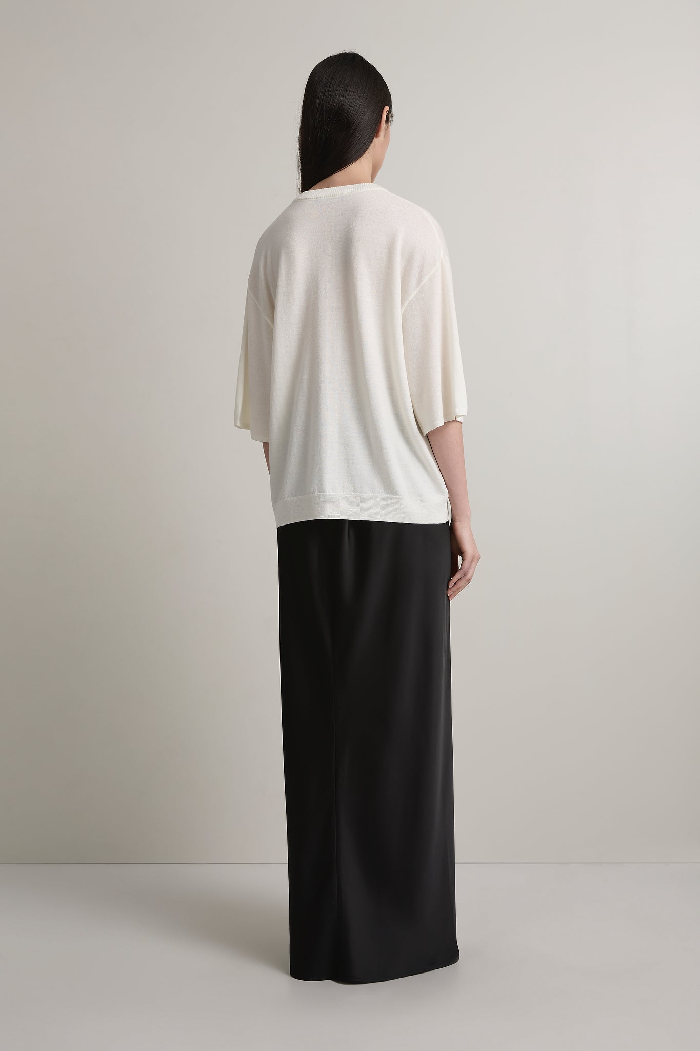 A Emery Natalis Tee in Parchment - styled look