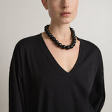 A Emery Persey Top in Black - detail view