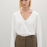 A Emery Persey Top in Parchment