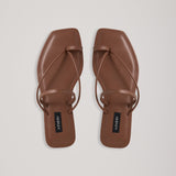 A Emery Sawyer Sandal in Cognac - side view