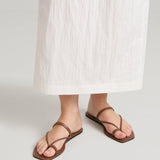 A Emery Sawyer Sandal in Cognac - detail view