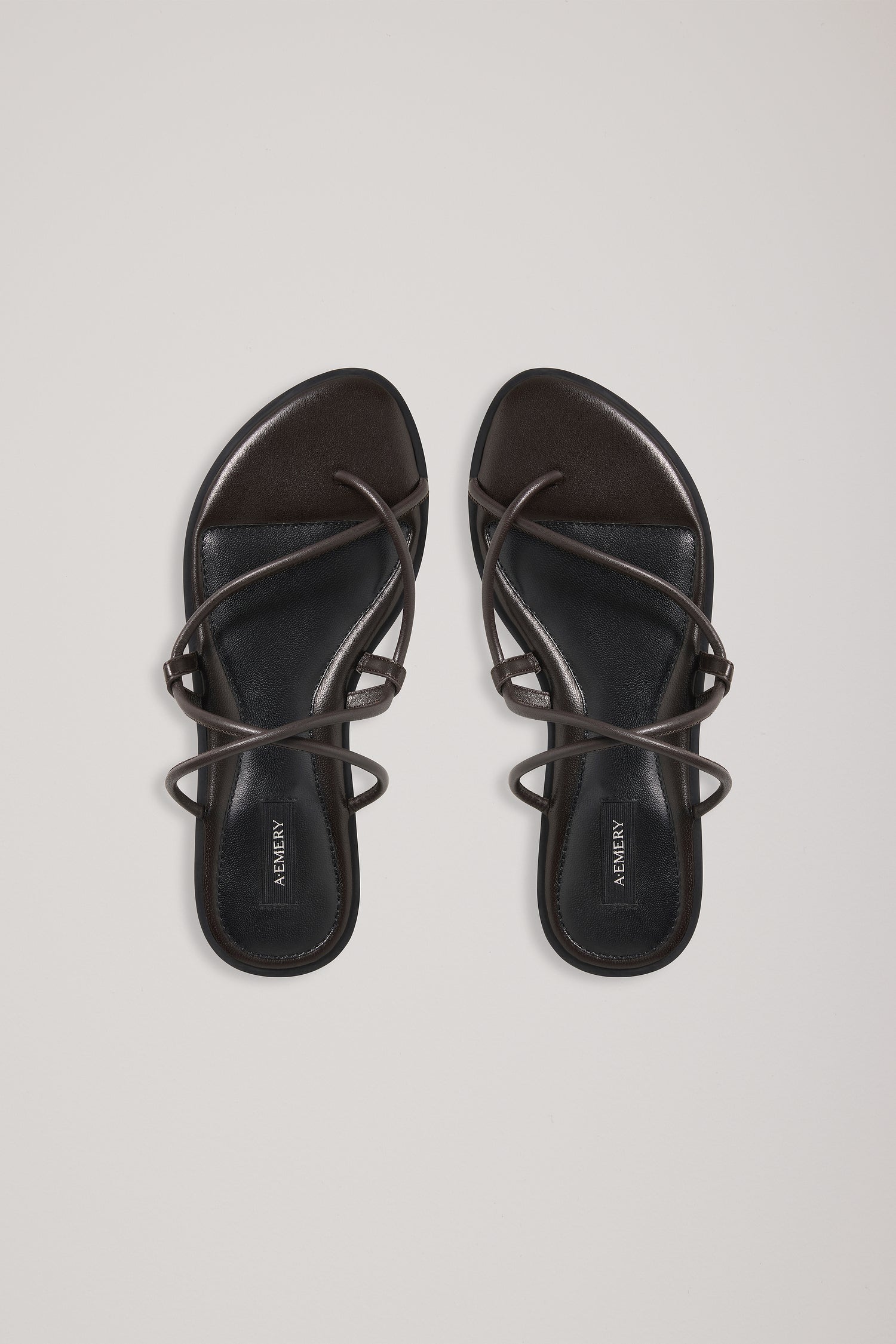 A Emery Silas Sandal in Bistre - detail view