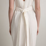 A Emery Tabitha Dress in Chalk - detail view