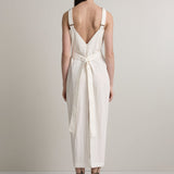A Emery Tabitha Dress in Chalk - styled look