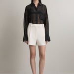 A Emery Tonkin Short in Oyster - side view