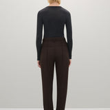 A Emery Willett Top in Charcoal Melange