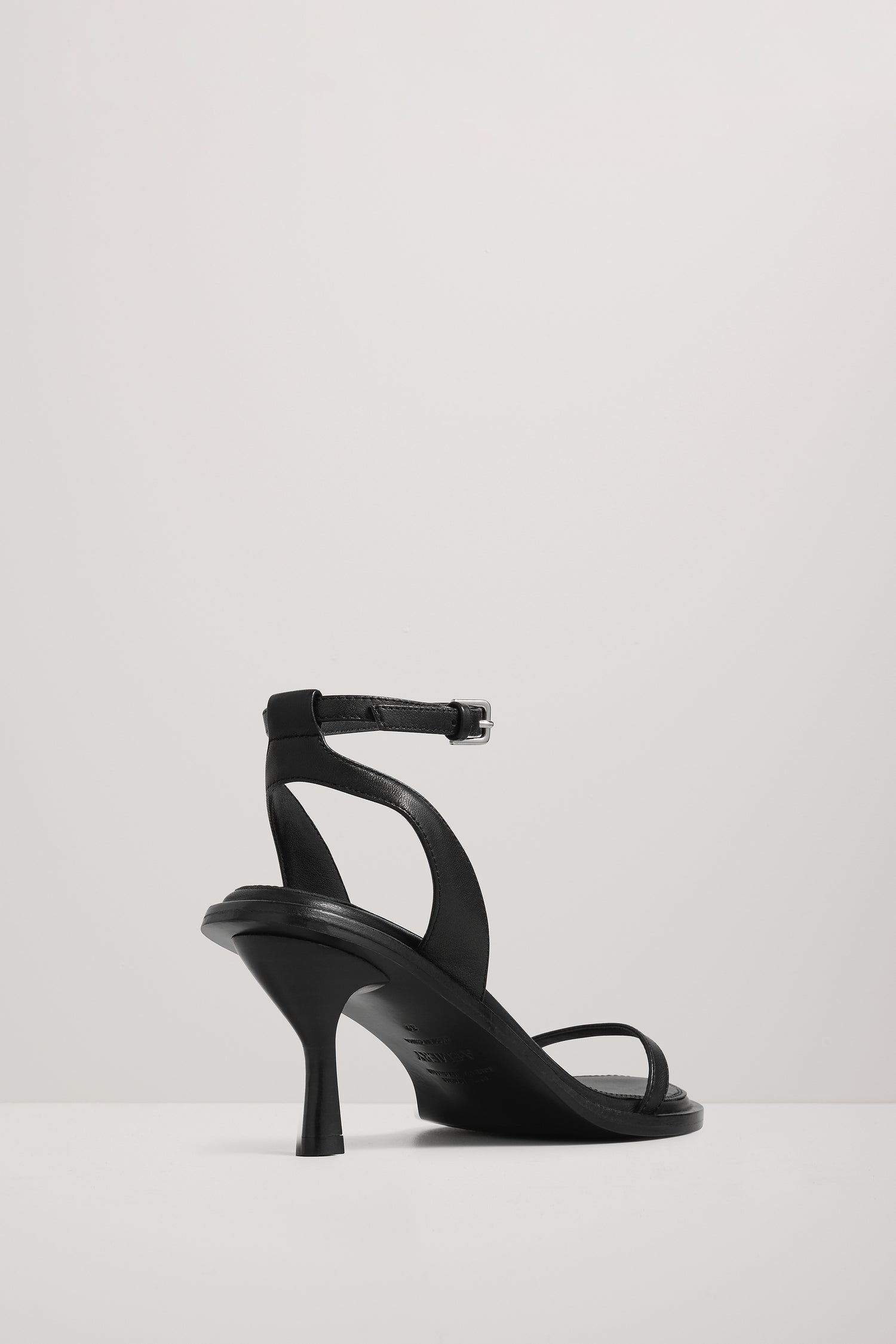 A Emery York Heeled Sandal in Black - side view