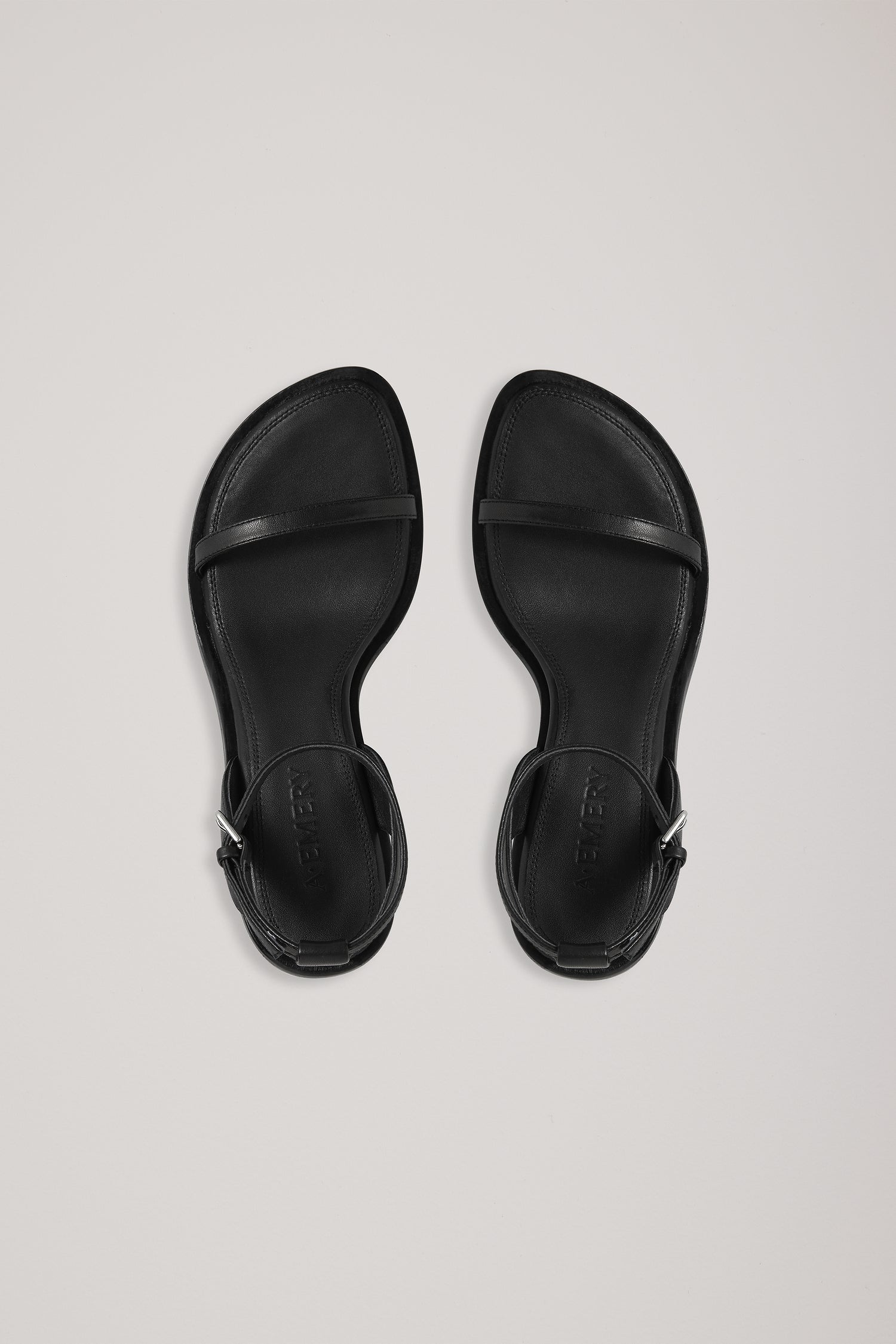 A Emery York Heeled Sandal in Black - detail view