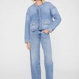 Anine Bing Blanche Jacket in Caspian Blue
