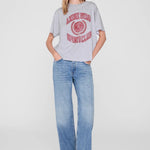 Anine Bing Cade Tee Collegiate in Grey - side view