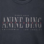 Anine Bing Cade Tee Sport Club in Washed Black - styled look
