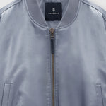 Anine Bing Cropped Leon Bomber in Dark Grey