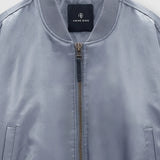 Anine Bing Cropped Leon Bomber in Dark Grey