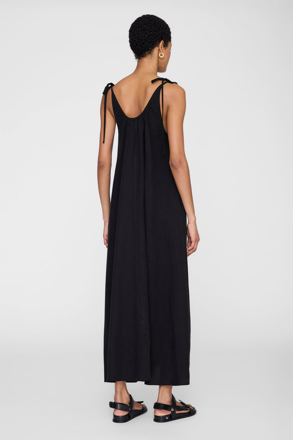 Anine Bing Flora Dress in Black - detail view