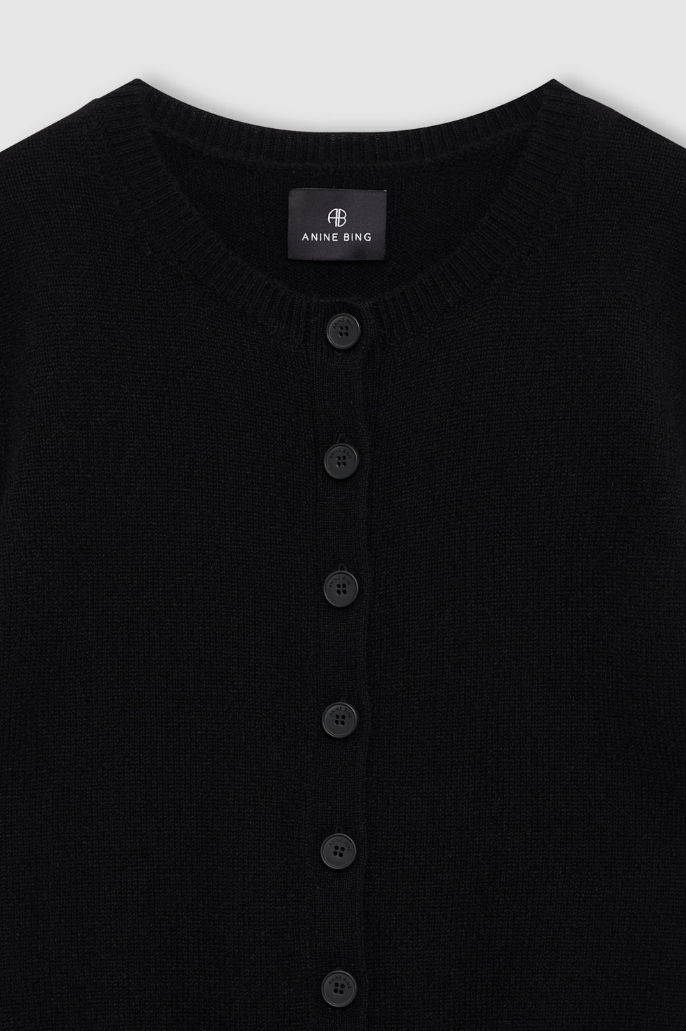 Anine Bing Gracie Cardigan in Black - styled look