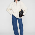 Anine Bing Holden Jacket in Cream - side view