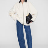Anine Bing Holden Jacket in Cream - side view