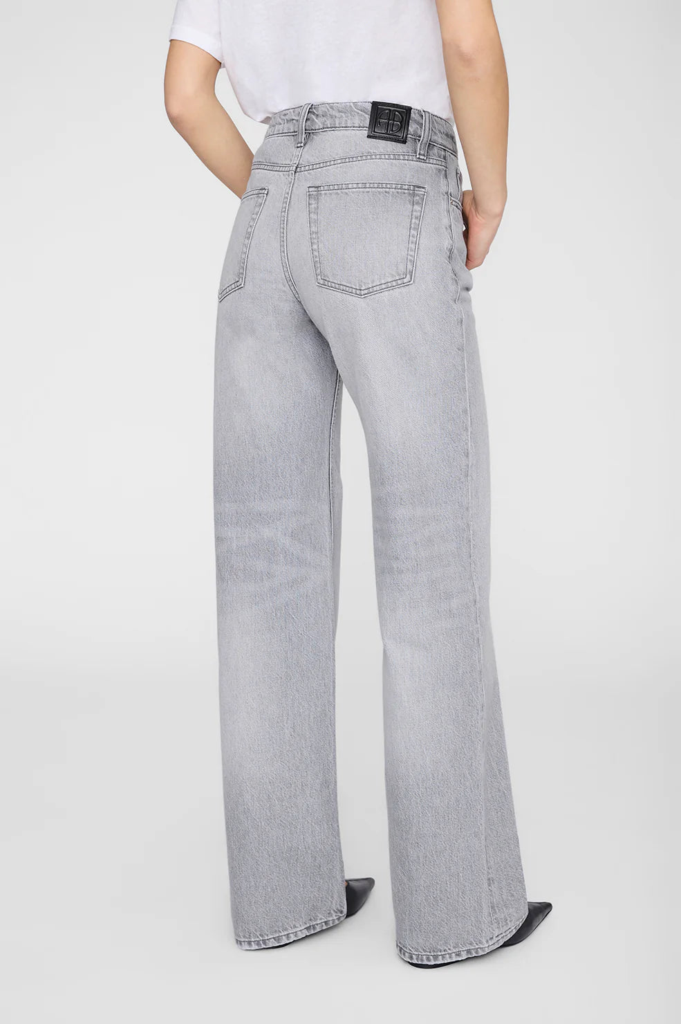 Anine Bing Hugh Jean in Oyster Grey