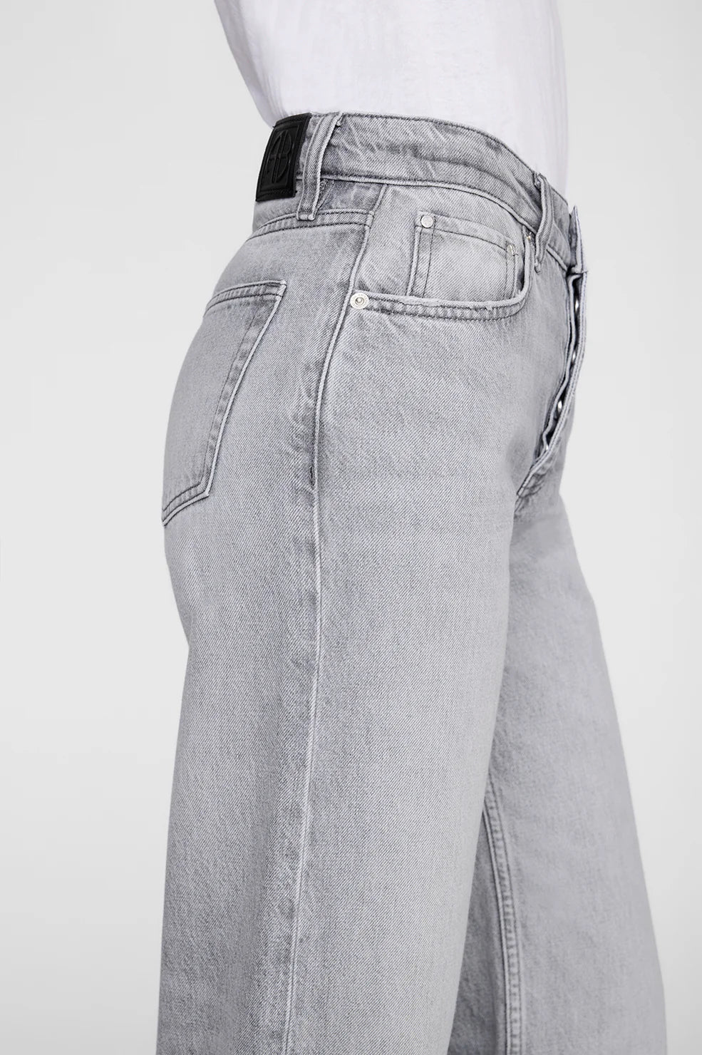 Anine Bing Hugh Jean in Oyster Grey