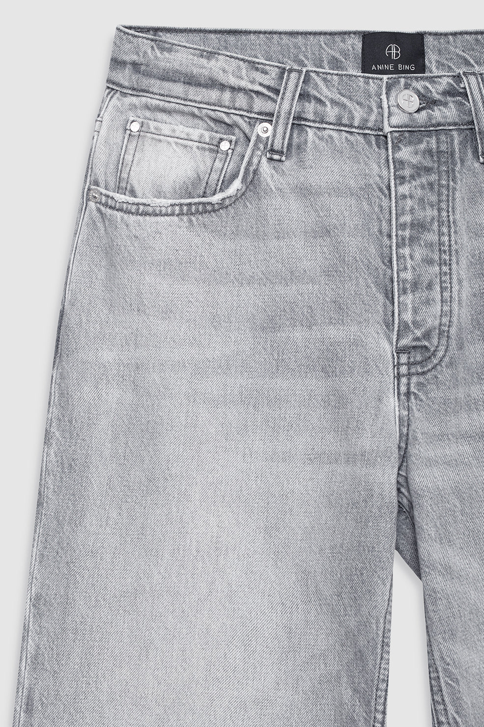 Anine Bing Hugh Jean in Oyster Grey