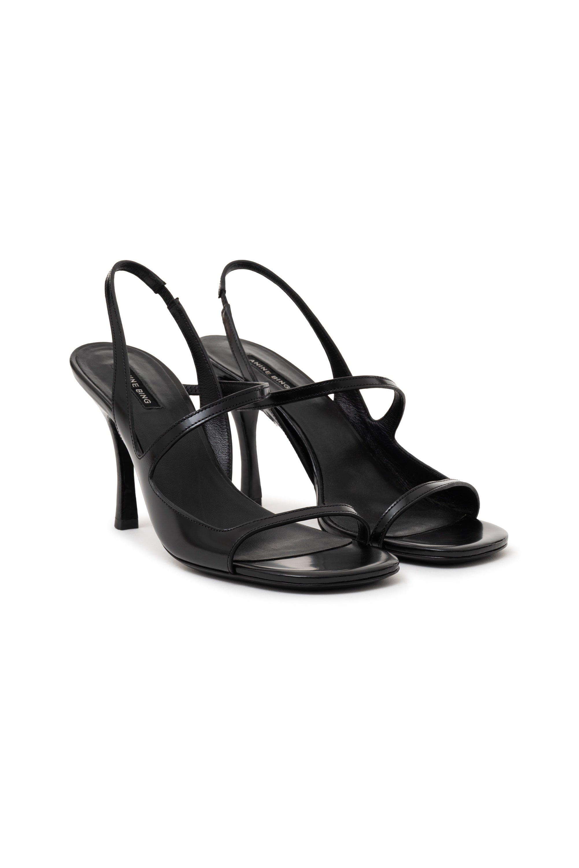 Anine Bing Iva Sandal in Smooth Black