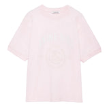 Anine Bing Jaylin Tee Collegiate in Powder Pink