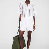 Anine Bing Kam Short in White