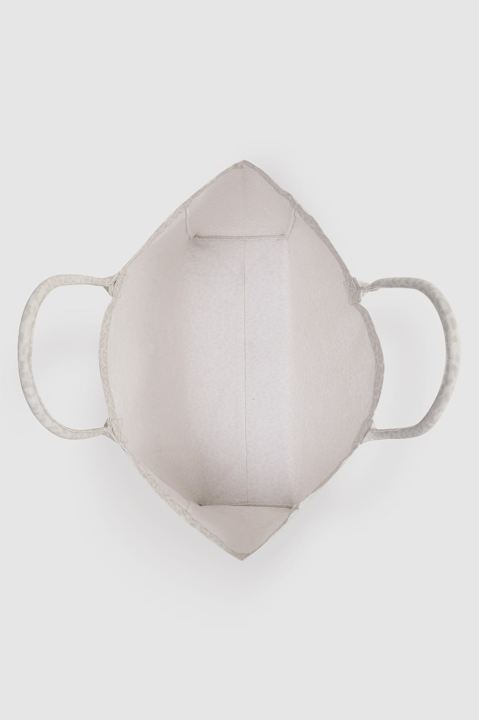 Anine Bing Leo Canvas Tote in Washed White Leopard