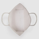 Anine Bing Leo Canvas Tote in Washed White Leopard