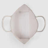 Anine Bing Leo Canvas Tote in Washed White Leopard