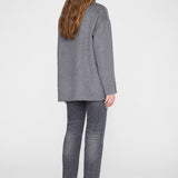 Anine Bing Luca Jacket in Heather Grey Cashmere Blend