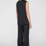 Anine Bing Malia Top in Black - detail view