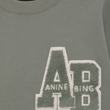 Anine Bing Miles Sweatshirt Letterman in Sage