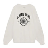 Anine Bing Miles Sweatshirt Collegiate in Cream