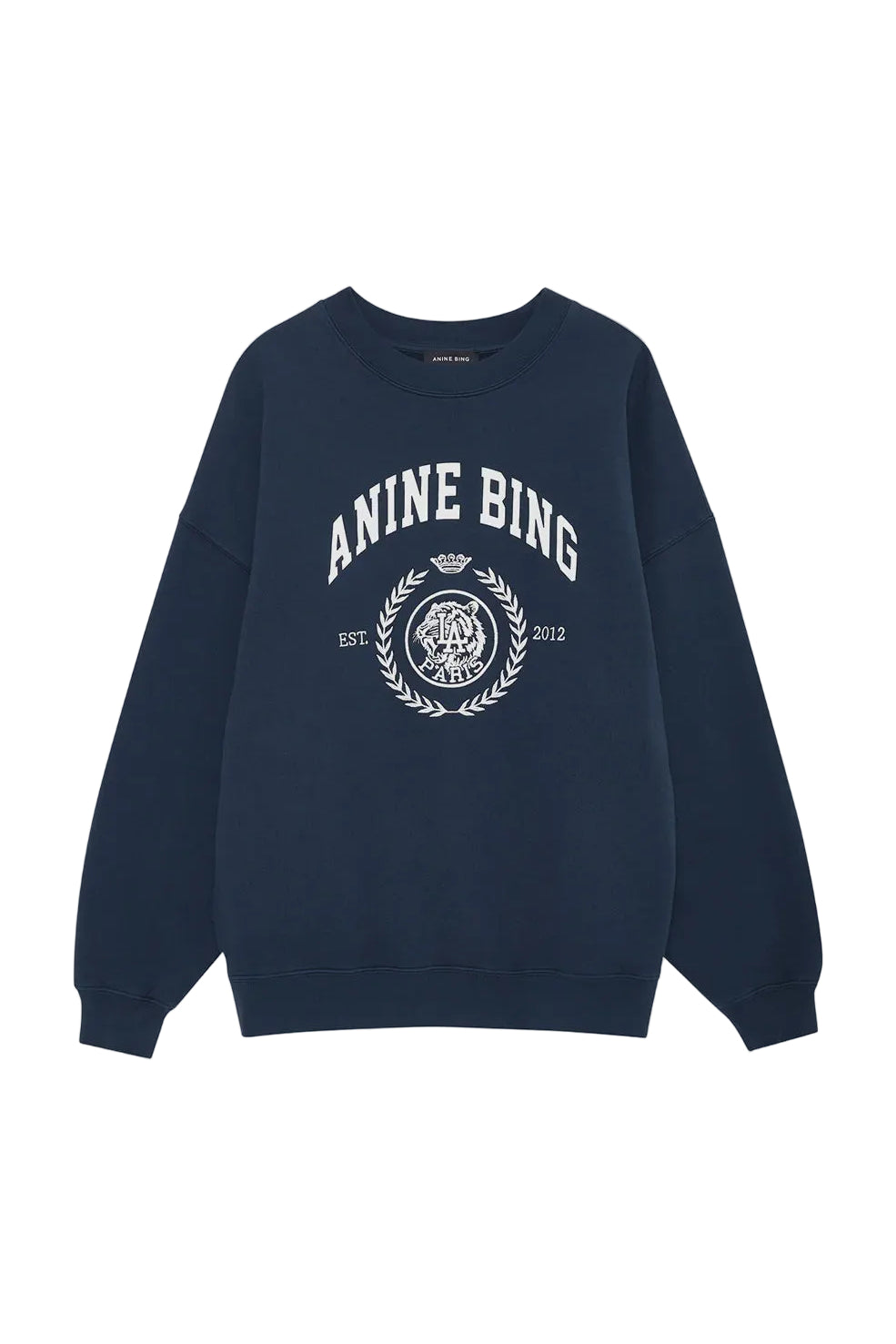 Anine Bing Miles Sweatshirt Collegiate in Dark Navy