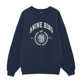 Anine Bing Miles Sweatshirt Collegiate in Dark Navy