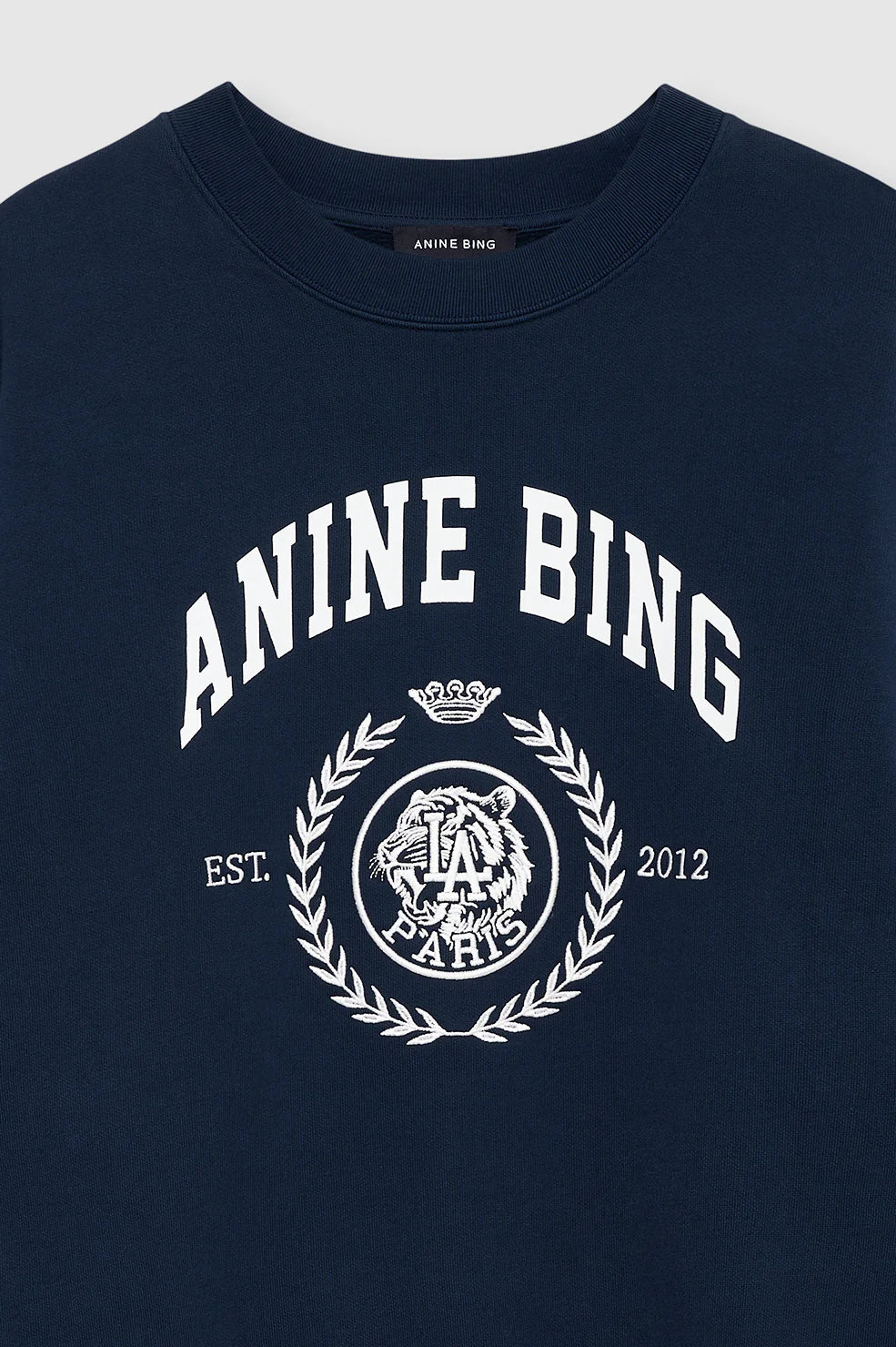Anine Bing Miles Sweatshirt Collegiate in Dark Navy