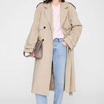 Anine Bing Spencer Sweatshirt Anine Bing in Powder Pink - detail view